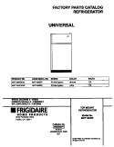 COVER Diagram and Parts List for MRT16NREW2  Frigidaire Refrigerator