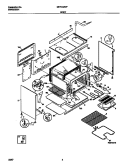 BODY Diagram and Parts List for MEF402WFW1  Frigidaire Range