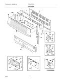 Part Location Diagram of 316538420 Frigidaire CONTROL PANEL ASSEM