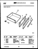 DRAWER PARTS Diagram and Parts List for 31-3978-23-05  Tappan Range