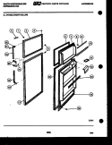 DOOR PARTS Diagram and Parts List for RT120LCV0  Frigidaire Refrigerator