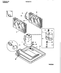 COMPRESSOR Diagram and Parts List for WAC052T7A5  Frigidaire Air Conditioner