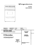 COVER Diagram and Parts List for FEF322BXAWA  Frigidaire Range