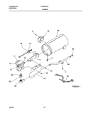 BURNER, VALVE Diagram and Parts List for FGR341AS0  Frigidaire Dryer