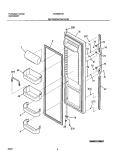 REFRIGERATOR DOOR Diagram and Parts List for GLRS267ZAW6  Frigidaire Refrigerator