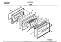 DOOR Diagram and Parts List for WGF357CBSB  Frigidaire Range