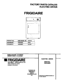 COVER Diagram and Parts List for FDE336RET2  Frigidaire Dryer