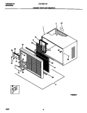CABINET FRONT AND WRAPPER Diagram and Parts List for GAV158Y1A2  Gibson Air Conditioner