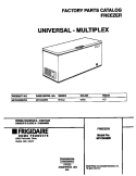COVER Diagram and Parts List for MFC09M6BW4  Frigidaire Freezer