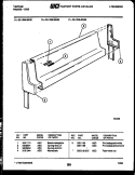 BACKGUARD Diagram and Parts List for 32-1009-23-02  Tappan Range