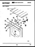 CONSOLE AND CONTROL PARTS Diagram and Parts List for DE150KDD4  Frigidaire Dryer