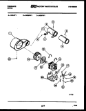 MOTOR AND BLOWER PARTS Diagram and Parts List for DGILW1  Frigidaire Dryer