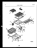 SHELVES AND SUPPORTS Diagram and Parts List for GTN181BL0  Frigidaire Refrigerator