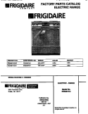 COVER Diagram and Parts List for FES387CCSA  Frigidaire Wall Oven