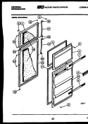 DOOR PARTS Diagram and Parts List for GTN140AH4  Frigidaire Refrigerator