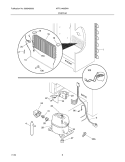 SYSTEM Diagram and Parts List for AFFU1466DW1  Frigidaire Freezer