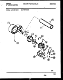 BLOWER AND DRIVE PARTS Diagram and Parts List for 47-2451-00-03  Tappan Dryer
