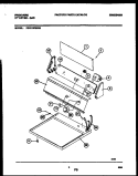 CONSOLE AND CONTROL PARTS Diagram and Parts List for FDG116RBW0  Frigidaire Dryer