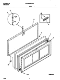 DOOR Diagram and Parts List for WFC20M4HW0  Frigidaire Freezer
