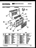 CABINET PARTS Diagram and Parts List for WAH096P2T1  Frigidaire Air Conditioner