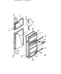 DOOR Diagram and Parts List for TSK180AN6W  Kelvinator Refrigerator