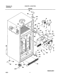 CABINET Diagram and Parts List for GS18HTZCSB2  Frigidaire Refrigerator