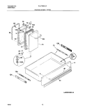 DRAWER / SMALL DOOR Diagram and Parts List for PLCF489CCA  Frigidaire Range