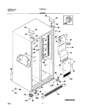 CABINET Diagram and Parts List for FRS26R4AW6  Frigidaire Refrigerator