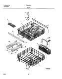 RACKS Diagram and Parts List for FDB989RCB0  Frigidaire Dishwasher