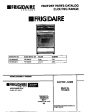 COVER Diagram and Parts List for FEF366CESA  Frigidaire Range