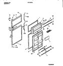 DOOR SECTION Diagram and Parts List for FRT18PRAW4  Frigidaire Refrigerator