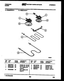 BROILER PARTS Diagram and Parts List for RSEG37BFW0  Frigidaire Range