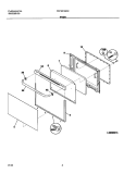 DOOR Diagram and Parts List for FEF361AWD  Frigidaire Range