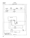 WIRING SCHEMATIC Diagram and Parts List for FEF336BCD  Frigidaire Range