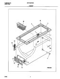 CABINET Diagram and Parts List for MFC13M4FW3  Frigidaire Freezer