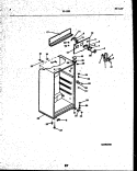 CABINET PARTS Diagram and Parts List for 95-1589-23-01  Tappan Refrigerator