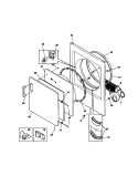 FRONT PANEL, LINT FILTER Diagram and Parts List for FDG336RBS1  Frigidaire Dryer