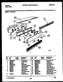 CONTROL PANEL Diagram and Parts List for 11-1159-00-04  Tappan Wall Oven