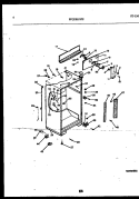 CABINET PARTS Diagram and Parts List for FPCEB21TISB0  Frigidaire Refrigerator