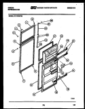 DOOR PARTS Diagram and Parts List for RT17F3WT3E  Gibson Refrigerator
