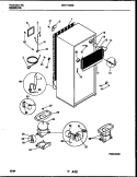 SYSTEM AND AUTOMATIC DEFROST PARTS Diagram and Parts List for WRT17DRBD1  Frigidaire Refrigerator