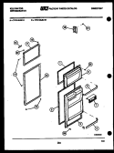 DOOR PARTS Diagram and Parts List for TPK140JN1W  Kelvinator Refrigerator