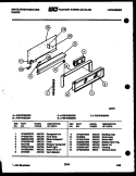 BACKGUARD Diagram and Parts List for PGF470HXW3  Frigidaire Range