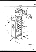 CABINET PARTS Diagram and Parts List for RT163LCD3  Frigidaire Refrigerator
