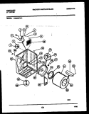 CABINET AND COMPONENT PARTS Diagram and Parts List for DG8800PW2  Frigidaire Dryer