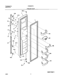 Part Location Diagram of 241668149 Frigidaire Door-Freezer ,black ,complete Assembly