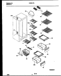SHELVES AND SUPPORTS Diagram and Parts List for MRS20HRAD3  Frigidaire Refrigerator