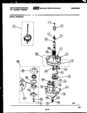 TRANSMISSION PARTS Diagram and Parts List for LE400MXD2  Frigidaire Washer Dryer Combo