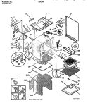 BODY Diagram and Parts List for CEC4S6WXE  Gibson Range