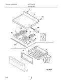 TOP/DRAWER Diagram and Parts List for WWEF3006KWB  Westinghouse Range